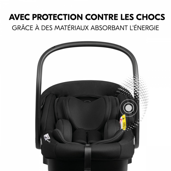 Siège auto bébé drive n care black Hauck