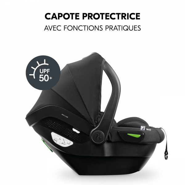 Siège auto bébé drive n care black Hauck