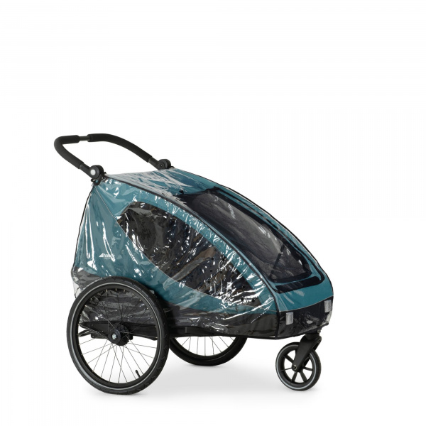 Habillage pluie remorque de vélo dryk duo Hauck