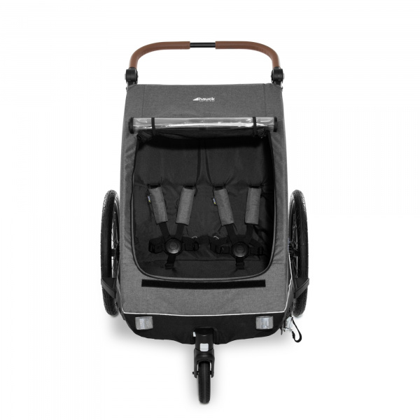 Remorque de vélo dryk duo melange grey Hauck
