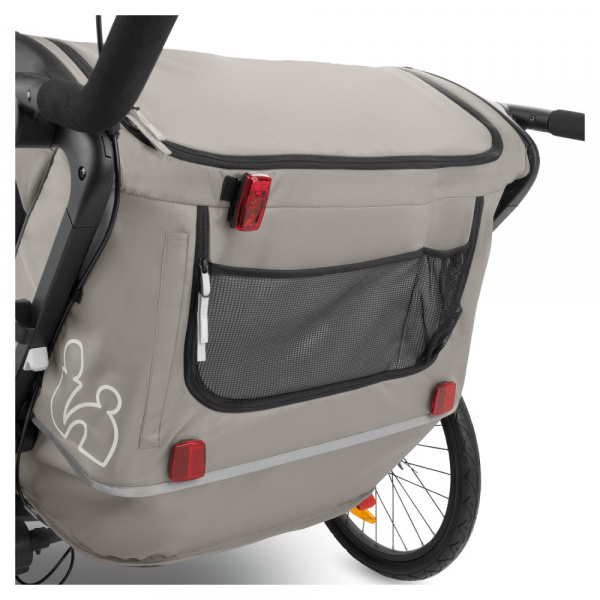 Remorque de vélo dryk duo light grey Hauck