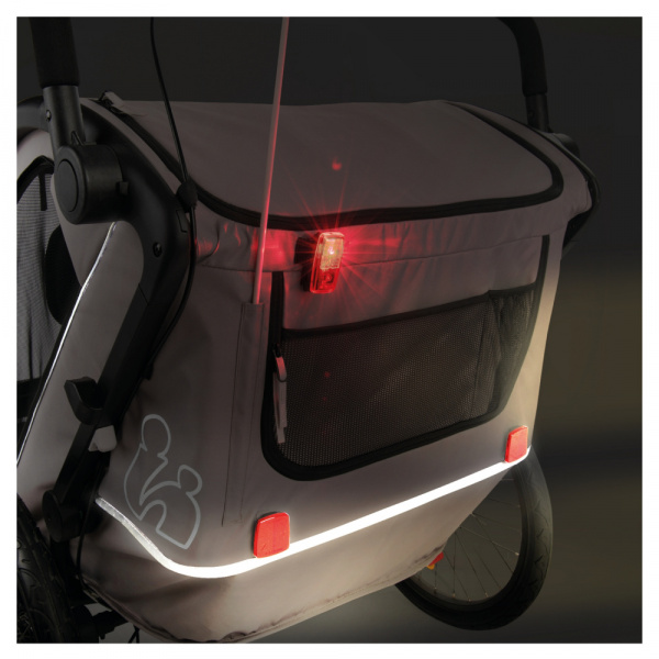 Remorque de vélo dryk duo light grey Hauck