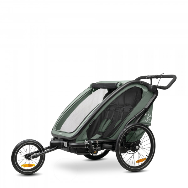 Remorque de vélo dryk duo melange grey Hauck