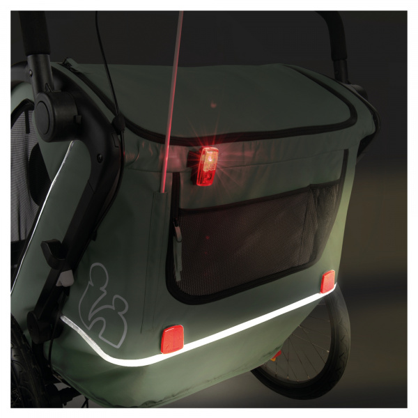 Remorque de vélo dryk duo melange grey Hauck