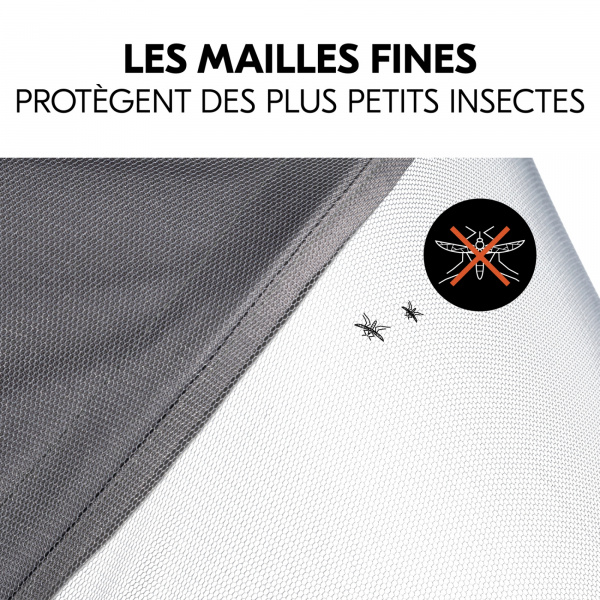 Moustiquaire universelle pour poussette grey Hauck
