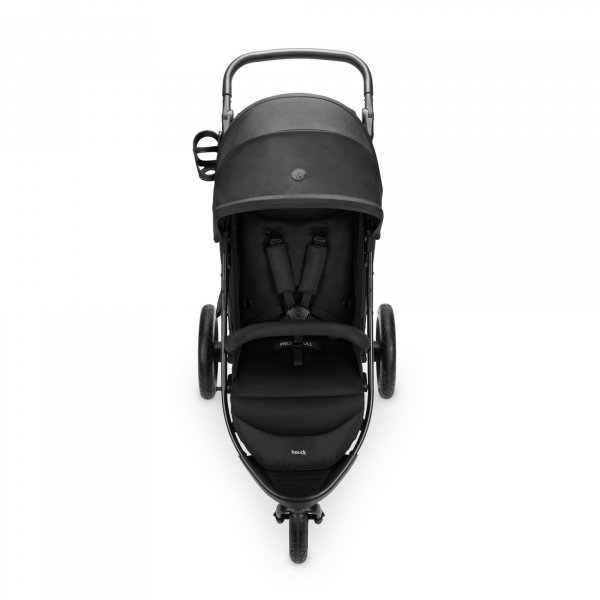 Poussette 3 roues rapid 3 air black Hauck