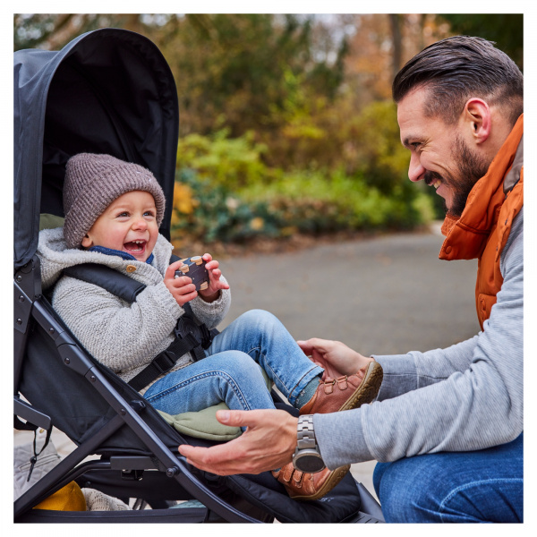 Poussette 3 roues rapid 3 air black Hauck