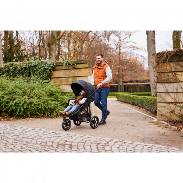 Poussette 3 roues rapid 3 air black Hauck