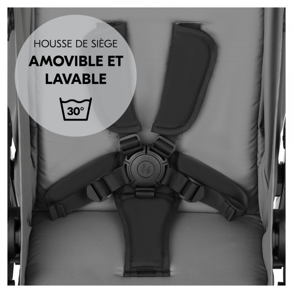 Poussette 4 roues shop n care grey Hauck