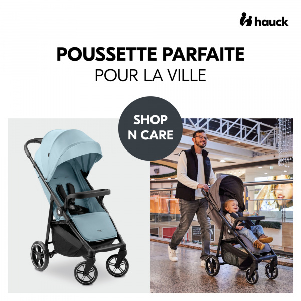 Poussette 4 roues shop n care grey Hauck