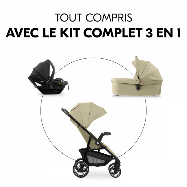 Poussette trio shop n care trio set olive Hauck