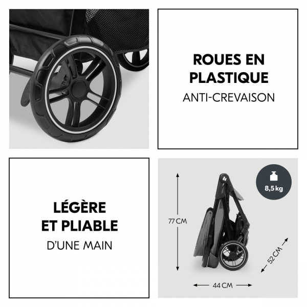 Poussette trio shop n care trio set grey Hauck