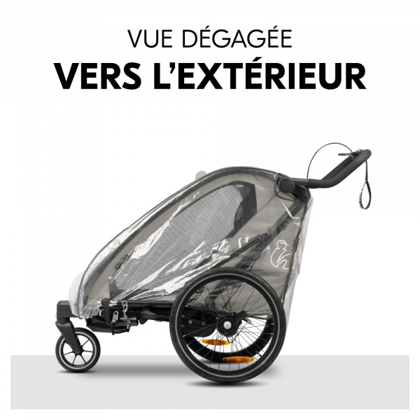 Habillage pluie pour remorque à vélo bike n walk Hauck