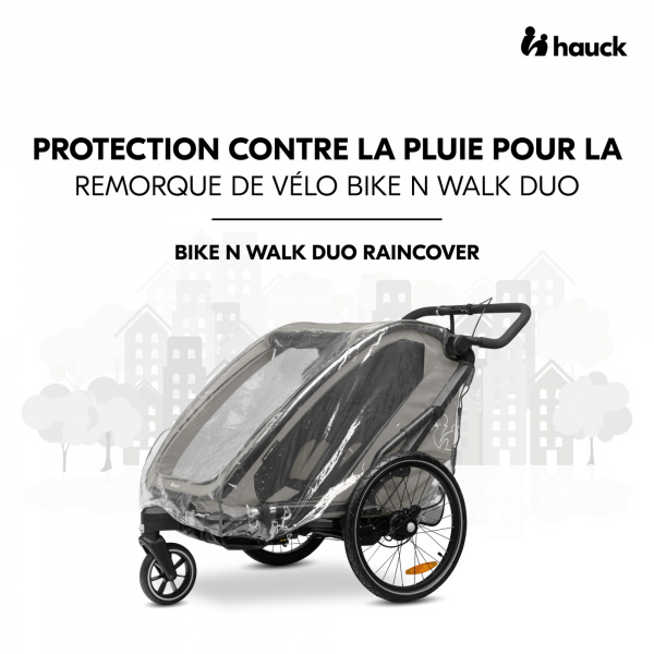 Habillage pluie pour remorque à vélo bike n walk Hauck