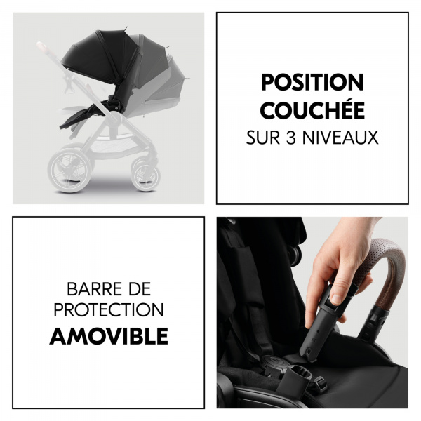 Poussette duo comfort n care set black Hauck