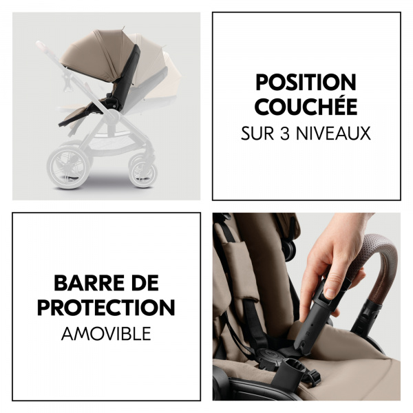 Poussette duo comfort n care air set mocha Hauck