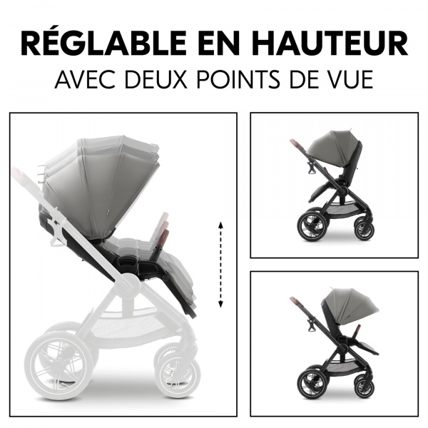 Poussette duo comfort n care air set dark grey Hauck