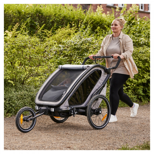 Siège bébé pour remorque de vélo baby lounger 2 grey Hauck