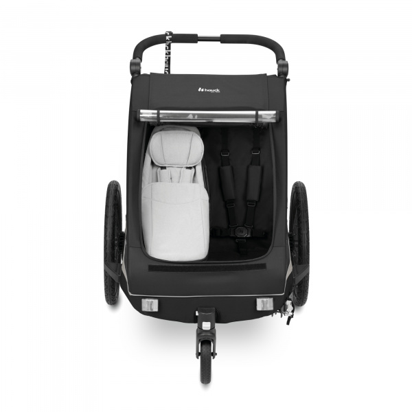 Siège bébé pour remorque de vélo baby lounger 2 grey Hauck