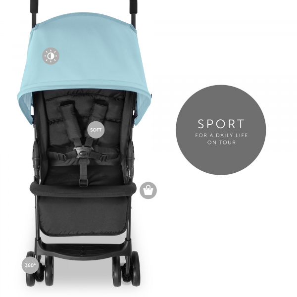 Poussette canne sport blue Hauck