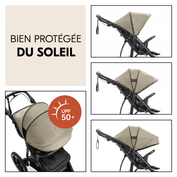 Poussette 3 roues runner 3 olive Hauck