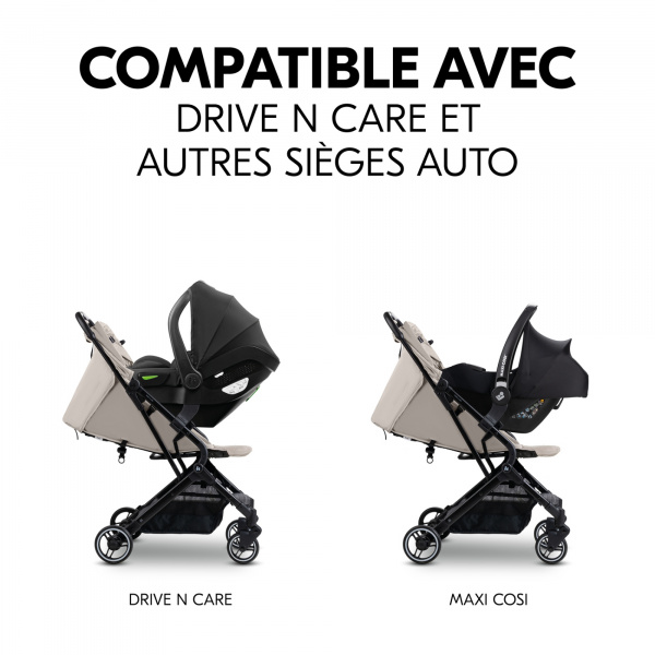 Adaptateurs pour poussette travel n care / plus black Hauck