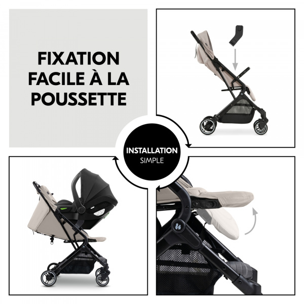 Adaptateurs pour poussette travel n care / plus black Hauck