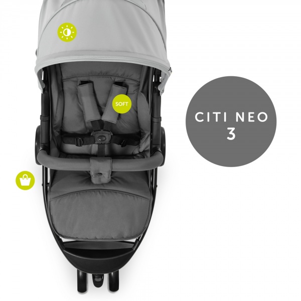 Poussette citi neo 3 grey Hauck