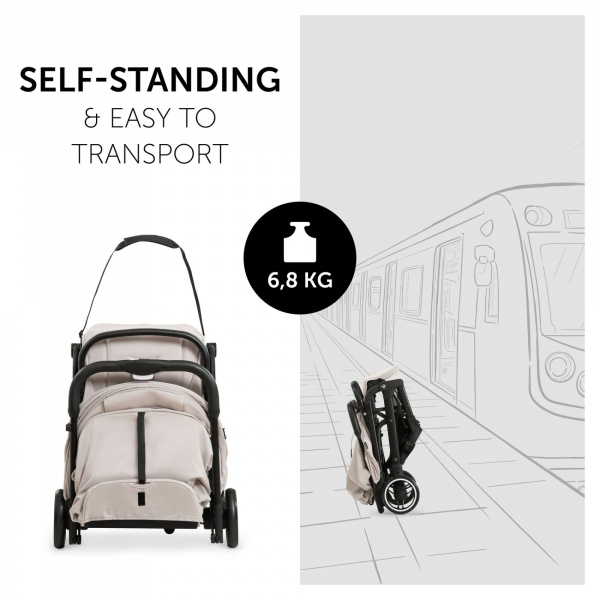 Poussette compacte travel n care beige Hauck