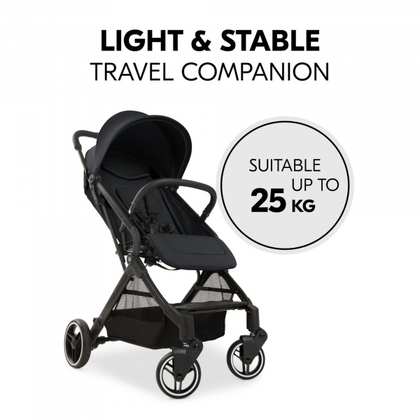 Poussette compacte travel n care plus black Hauck