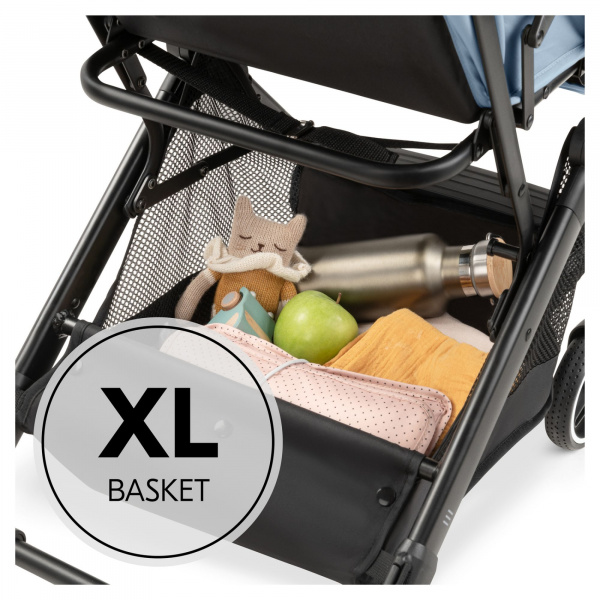 Poussette compacte travel n care plus dusty blue Hauck