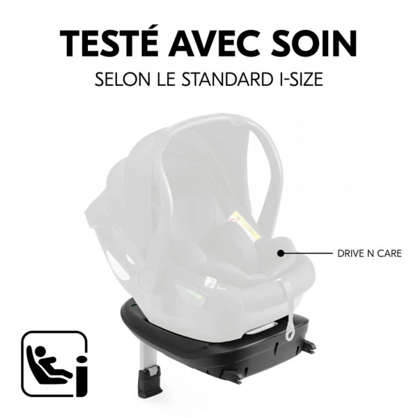 Pack duo poussette compacte travel n care olive + siège auto drive n care avec adaptateurs & base drive n care Hauck