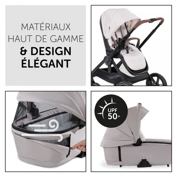 Poussette duo 2 en 1 walk n care beige Hauck
