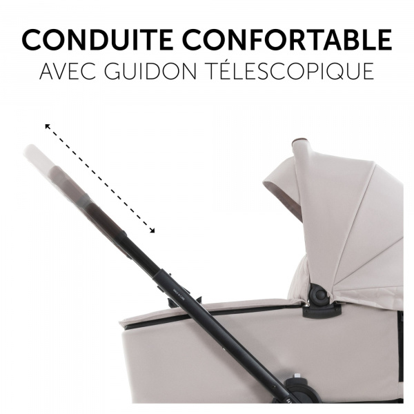 Poussette duo 2 en 1 walk n care beige Hauck