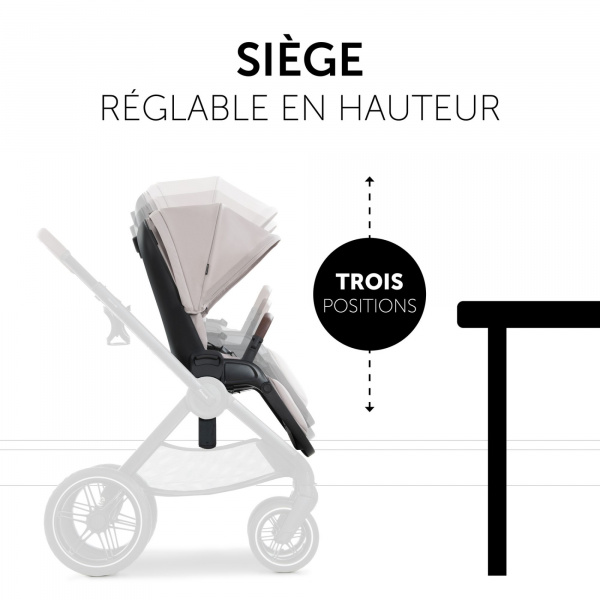 Poussette duo 2 en 1 walk n care beige Hauck
