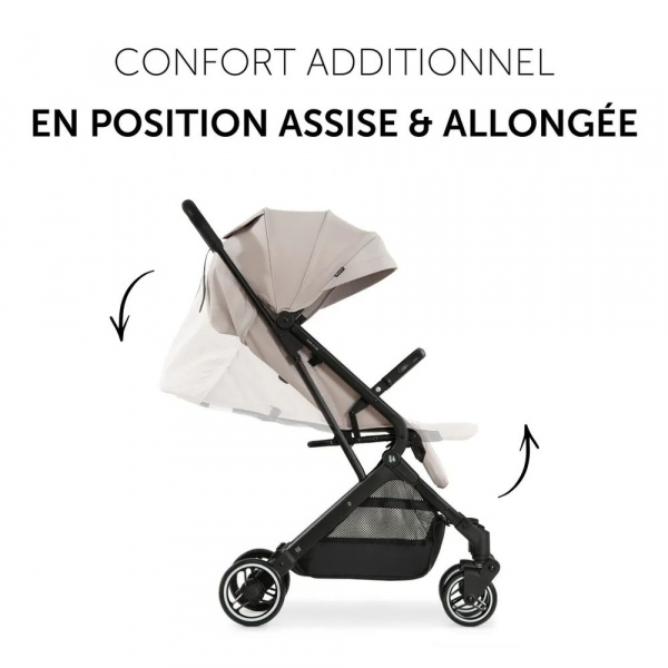 Poussette compacte travel n care beige + coque drive n care + adaptateurs Hauck