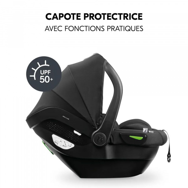 Pack duo poussette compacte travel n care olive + siège auto drive n care avec adaptateurs Hauck