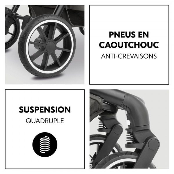 Poussette duo move n care black Hauck