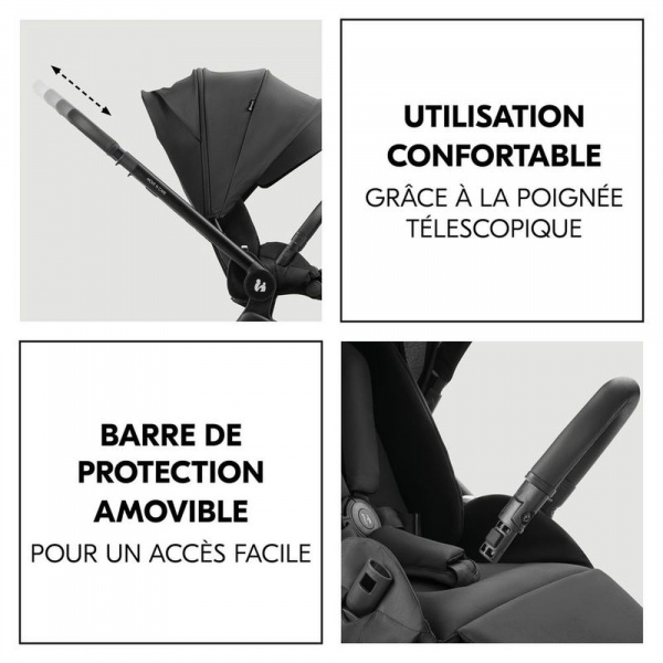 Poussette duo move n care black Hauck