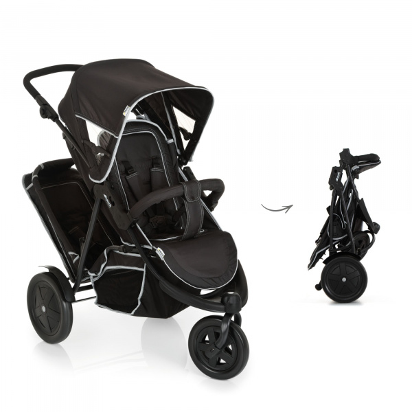 Poussette double freerider sh12 black Hauck