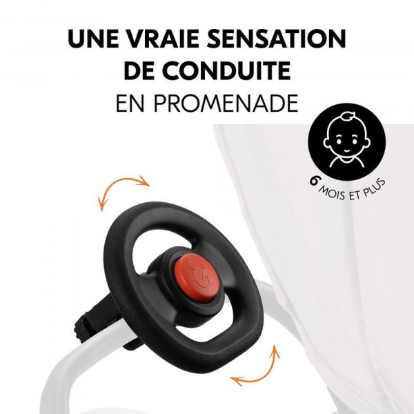 Accessoire poussette pushchair steering wheel Hauck