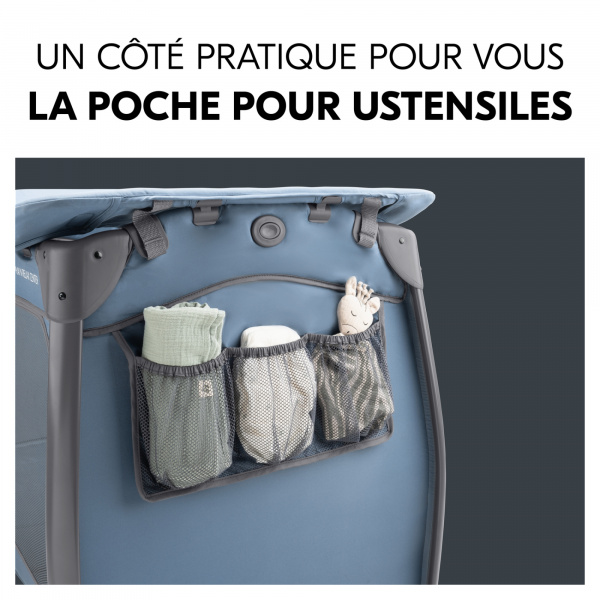 Lit parapluie 3 en 1 play n relax center dark-blue Hauck