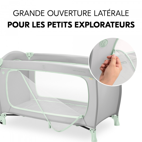 Lit parapluie 3 en 1 sleep n play go plus dusty-mint Hauck