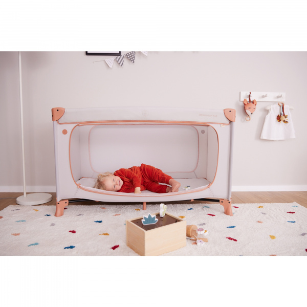 Lit parapluie dream and play plus dusty-blue Hauck