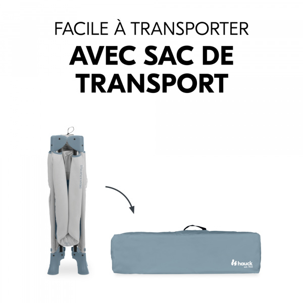 Lit parapluie dream and play plus dusty-blue Hauck