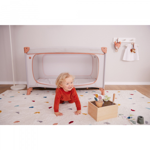 Lit parapluie dream and play plus dusty-cork Hauck