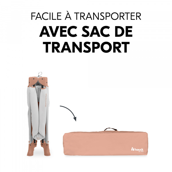 Lit parapluie dream and play plus dusty-cork Hauck