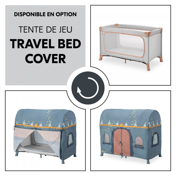 Lit parapluie dream and play plus dusty-cork Hauck