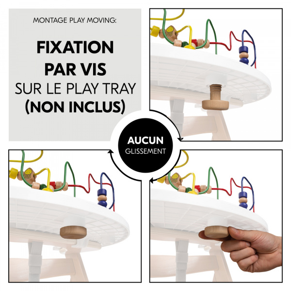 Jeux pour plateau de chaise haute en bois play moving Hauck