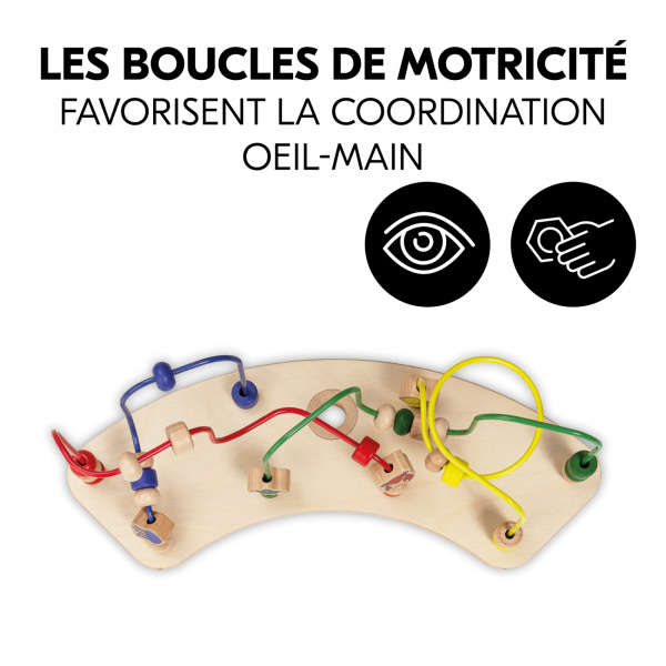 Jeux pour plateau de chaise haute en bois play moving Hauck